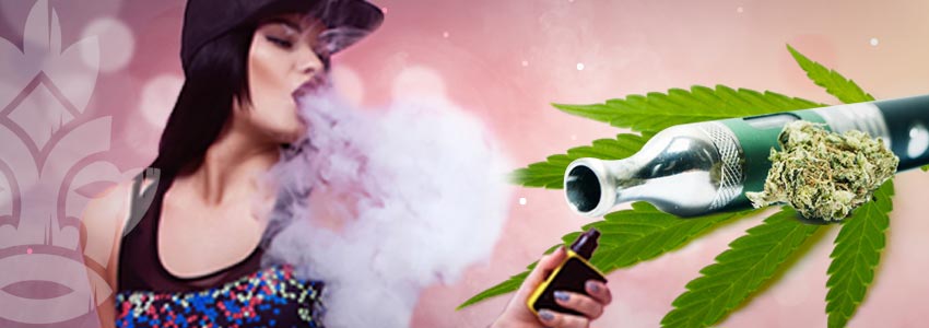 vape the cannabis leaves